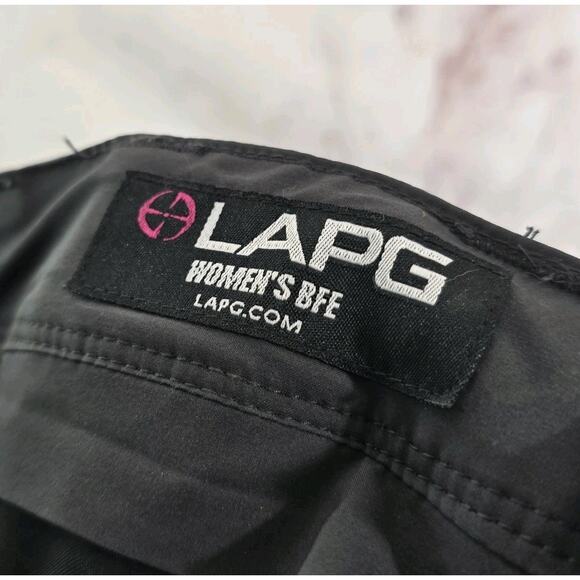 LAPG Pants Womens 2 Short Gray Ripstop Teflon BFE Stretch Charcoal Mid Rise NEW - Picture 3 of 15